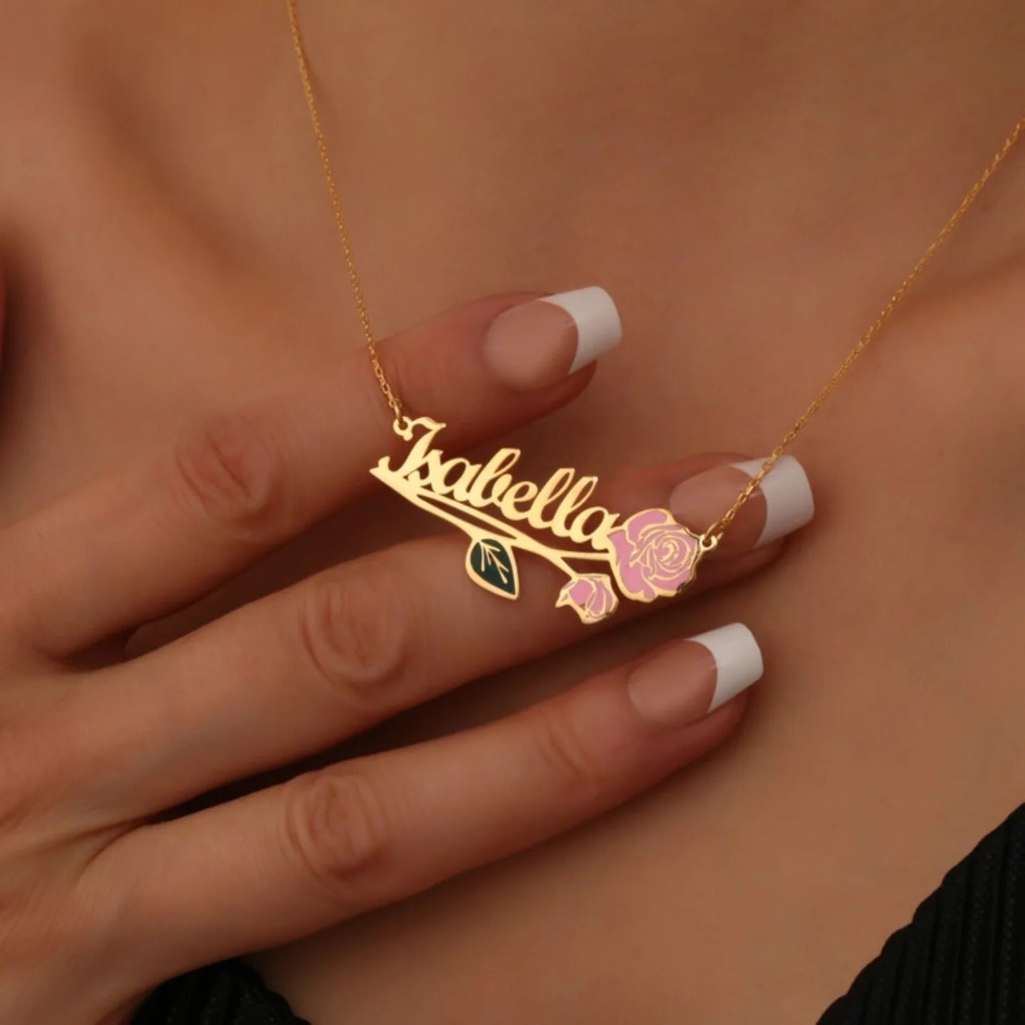 Personalised Roze Style Name Necklace