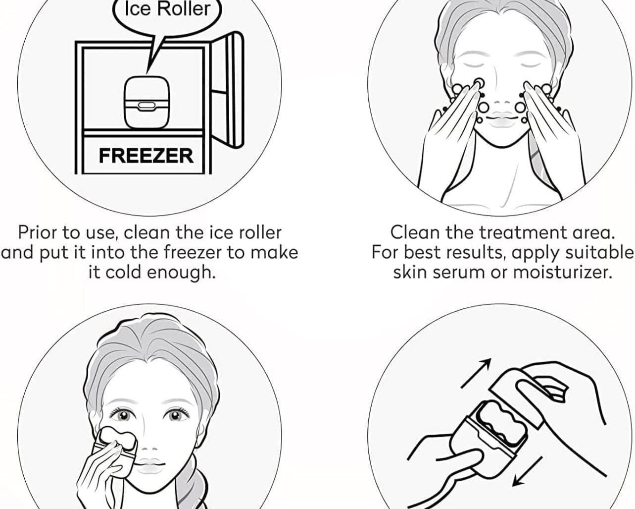 2-in-1 Upgraded Ice Roller with Case – Cold Therapy & Skin Care Tool