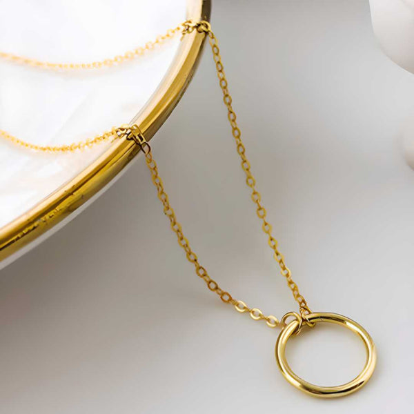 Gold Plated Stylish Necklace for Women - Elegant & Trendy Design