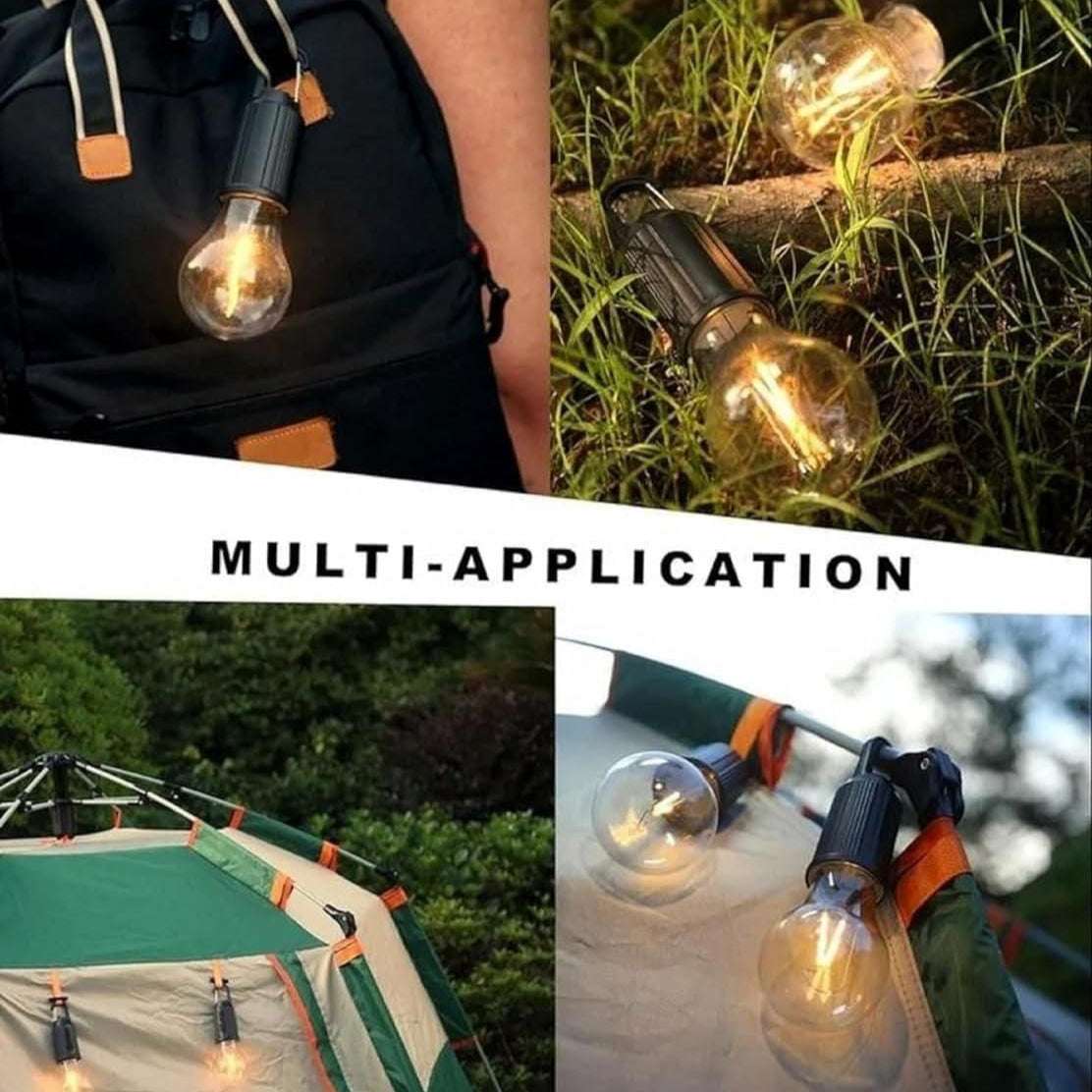 Versatile LED Hanging Tent Lamp – 3 Lighting Modes for Camping (Pack of 2)