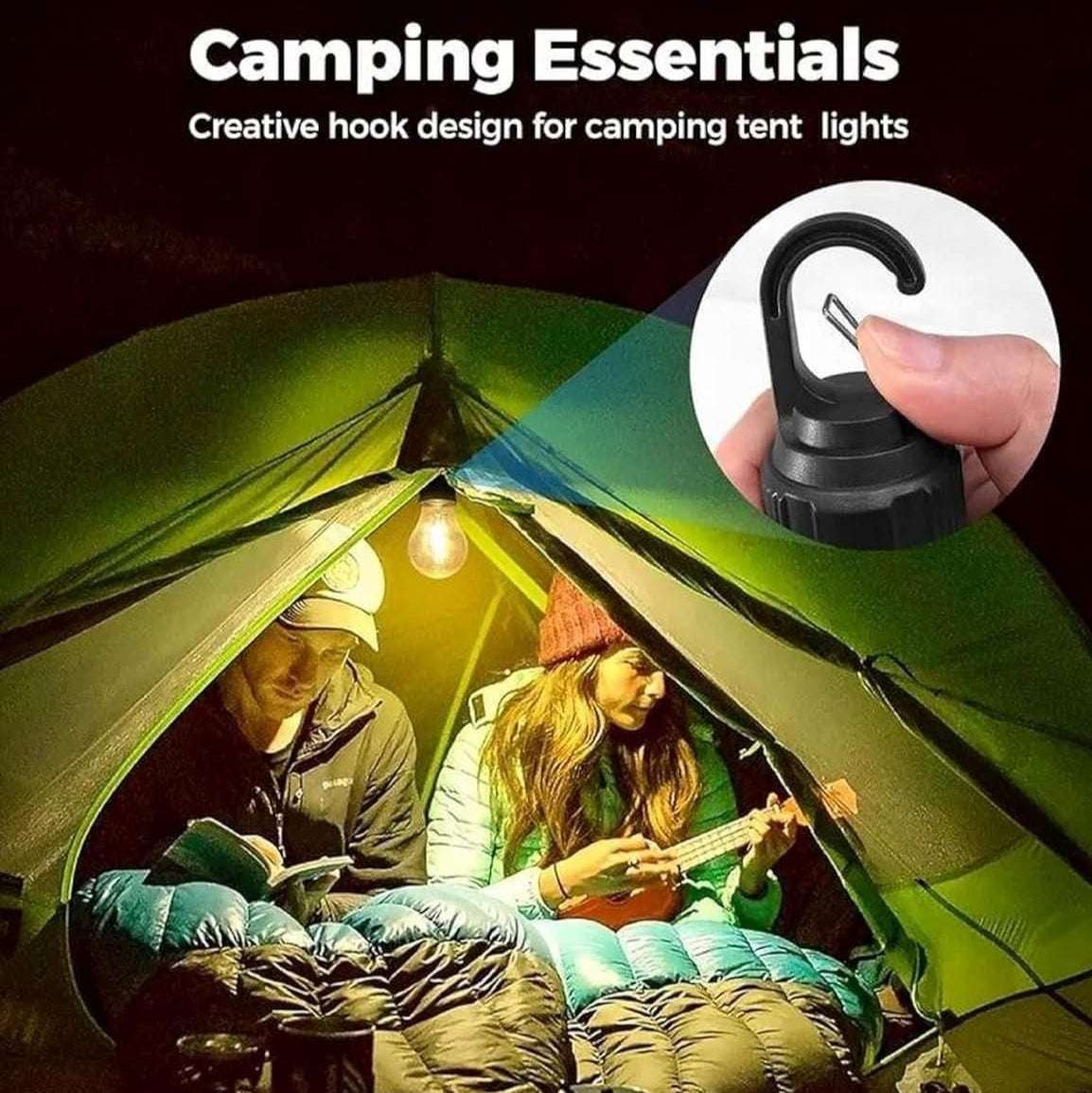 Versatile LED Hanging Tent Lamp – 3 Lighting Modes for Camping (Pack of 2)