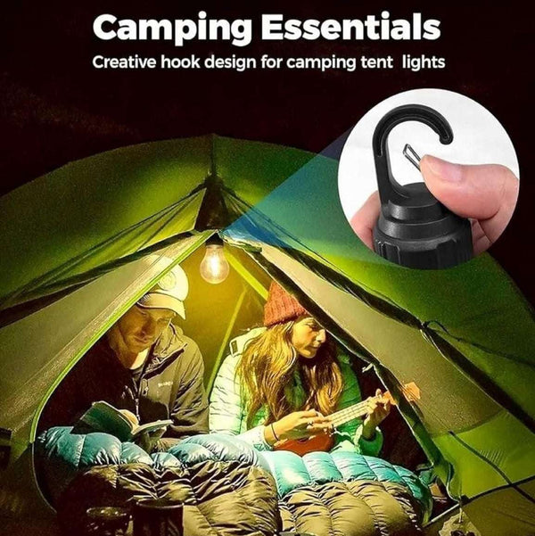 Versatile LED Hanging Tent Lamp – 3 Lighting Modes for Camping (Pack of 2)