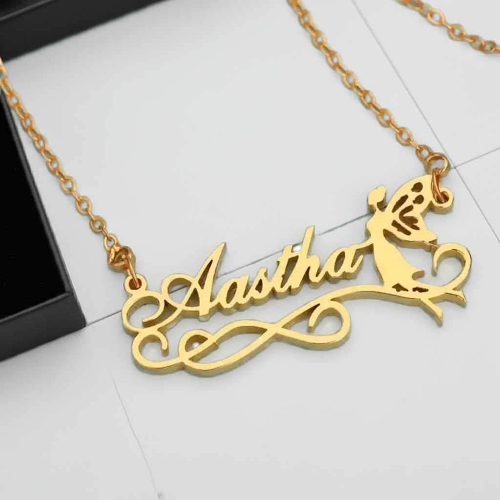 Fairy Angel Name Necklace - A Magical Charm