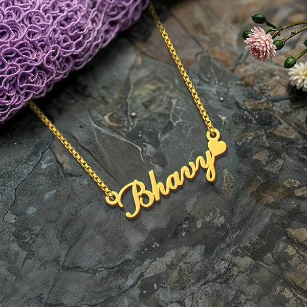 Personalised Heart Name Necklace