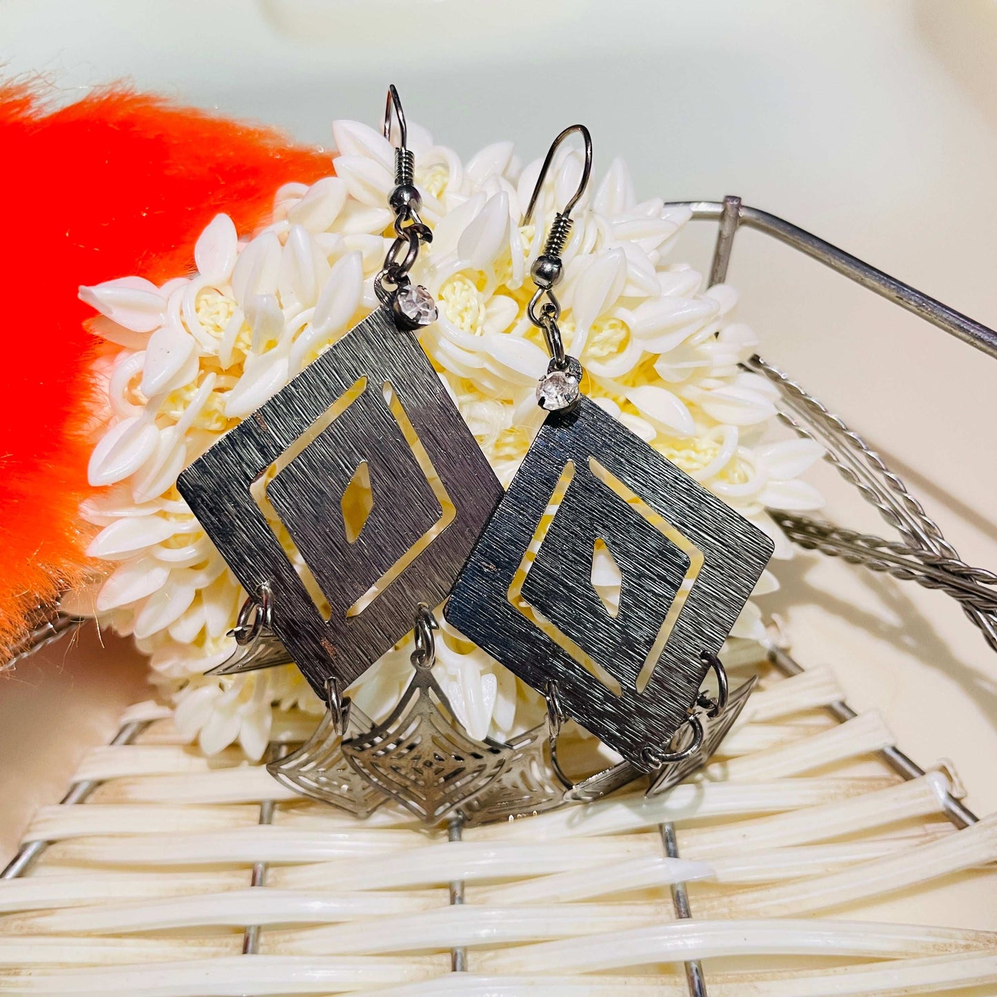 Bold Black Metal Jewellery Set