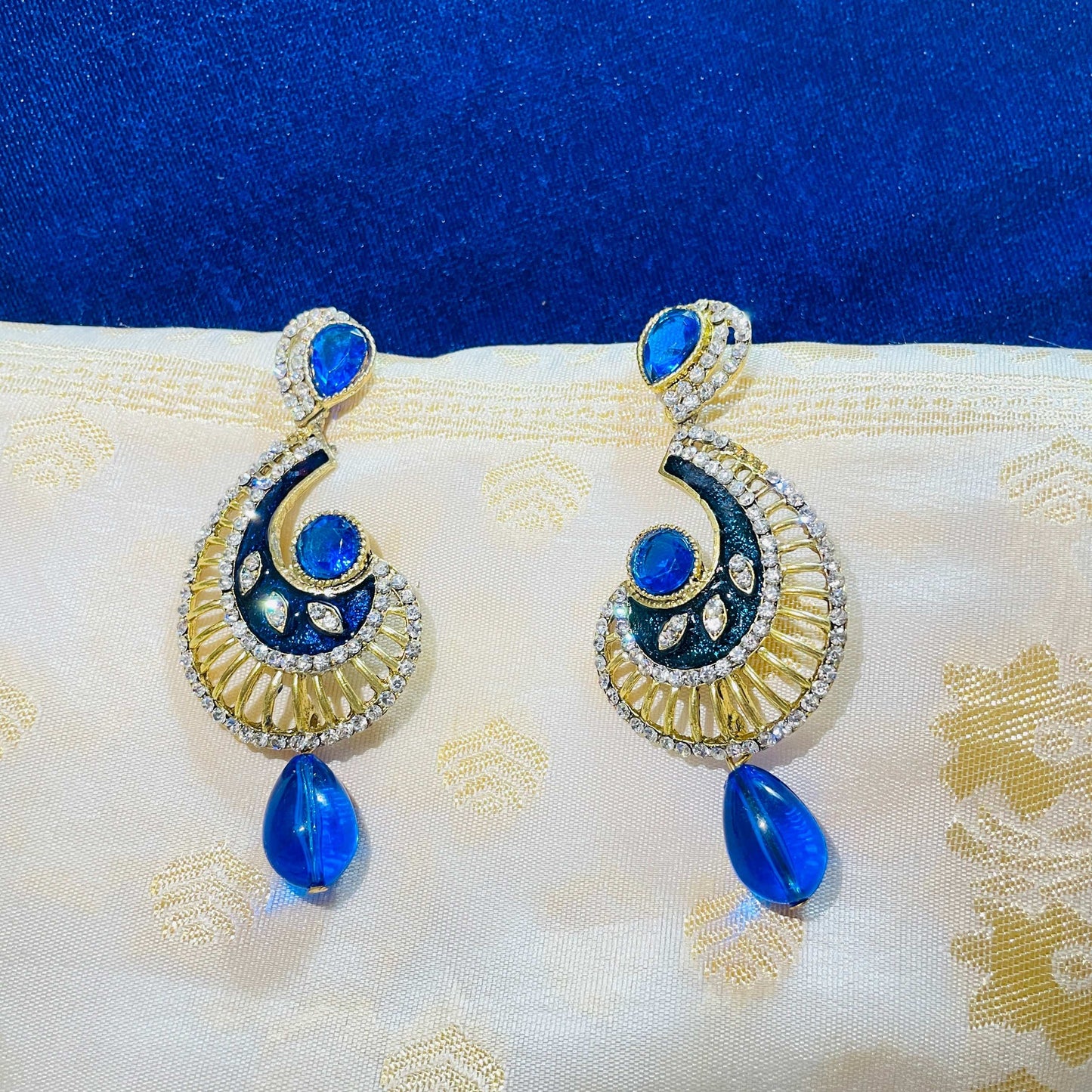 Royal Blue Ethnic Accessory Set