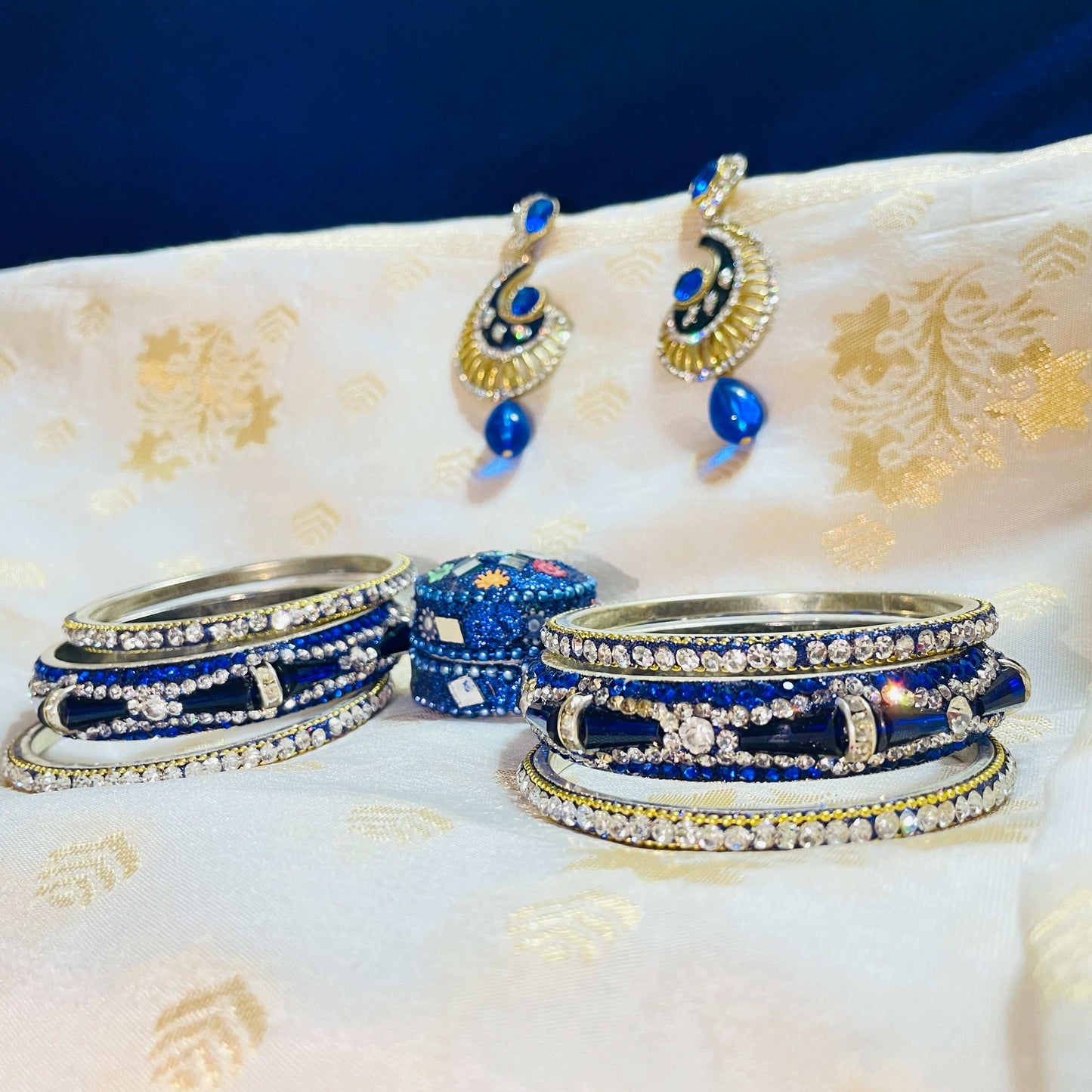 Royal Blue Ethnic Accessory Set