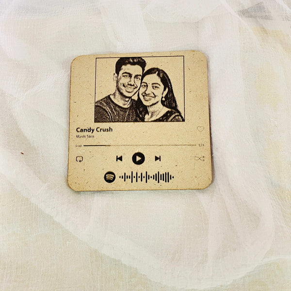 Personalized Natural Wood Spotify Frame (Mini)