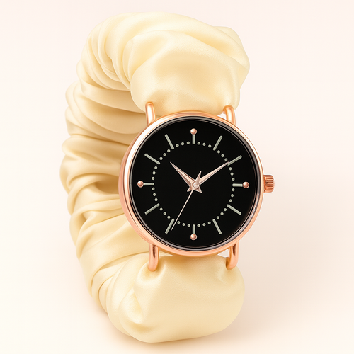 Cream watch matching pink floral reference style