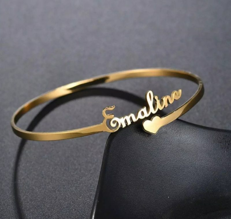 Personalised Heart Name Kada