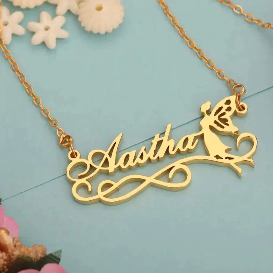 Fairy Angel Name Necklace - A Magical Charm