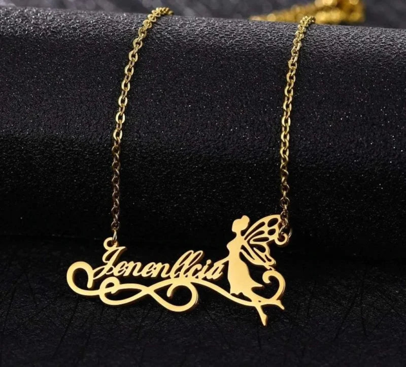 Fairy Angel Name Necklace - A Magical Charm