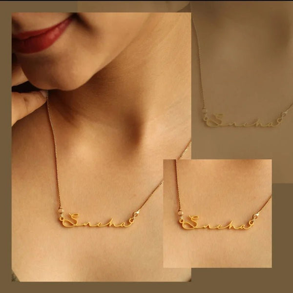 Personalised Italic Signature Name Necklace