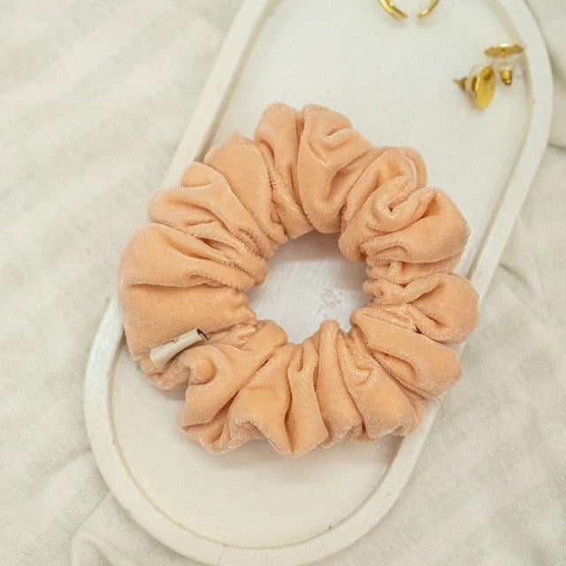 Peach Sorbet Satin Scrunchie