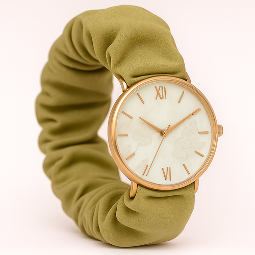 Olive green watch with new catalog style