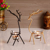 Graceful Deer Duo – Handcrafted Metal Tea Light Holders (Set of 2)