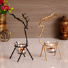 Graceful Deer Duo – Handcrafted Metal Tea Light Holders (Set of 2)