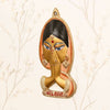 Colorful Welcome Lady – Handcrafted Metal Wall Hanging