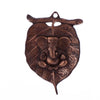 Divine Blessings – Metal Wall Hanging of Lord Ganesha on Leaf