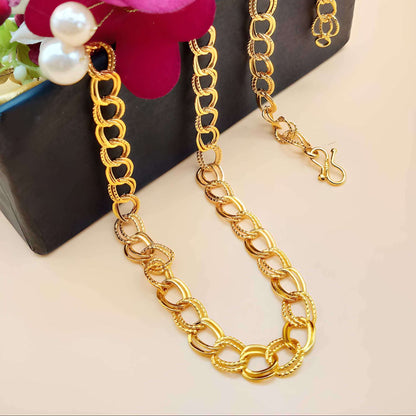 Elegant Gold Plated Chain for Men - Stylish Casual Wear