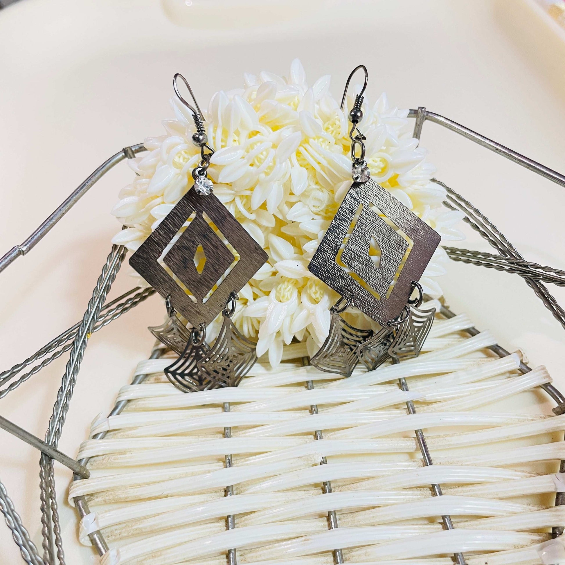 Bold Black Metal Jewellery Set