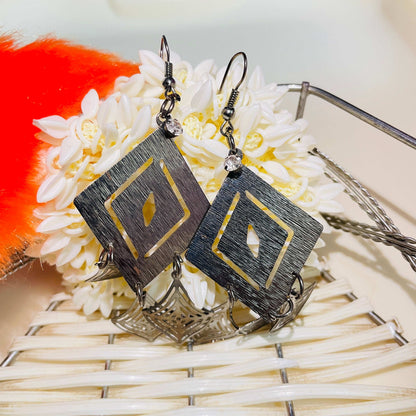 Bold Black Metal Jewellery Set
