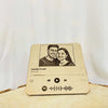 Personalized Natural Wood Spotify Frame (Mini)