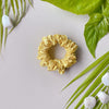 Pastel Pop Satin Scrunchies - Set of 6 (Pearl Pink, Silvery Mist, Sunshine Yellow, Rose Dust, Ocean Blue & Champagne)