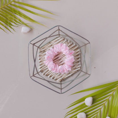 Tropical Gleam Satin Scrunchie Set (Ocean, Sunshine, Baby Pink & Moonlight) - Set Of 4