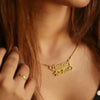 Personalised Connecting Heart Couple Name Necklace