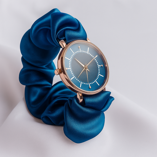 Cute Scrunchie Style Watch - Royal Blue