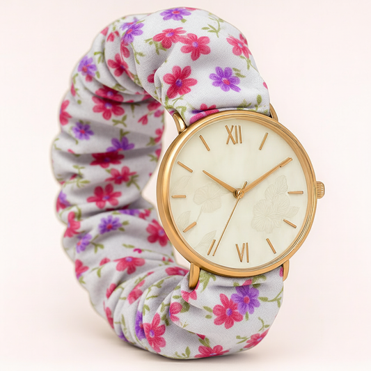 Generated watch with floral band - corrected angle