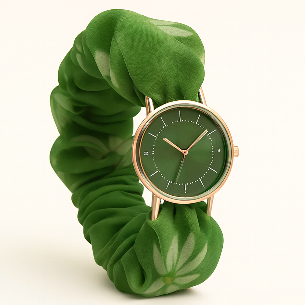 Green watch rotated 30 degrees right