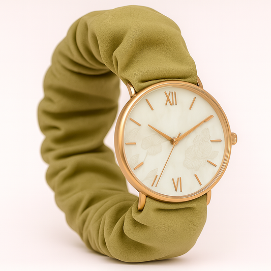 Olive green watch with new catalog style